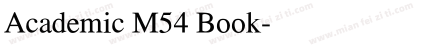 Academic M54 Book字体转换